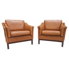 Retro Mid Century Pair of Scandinavian armchairs, Denmark, end 70's