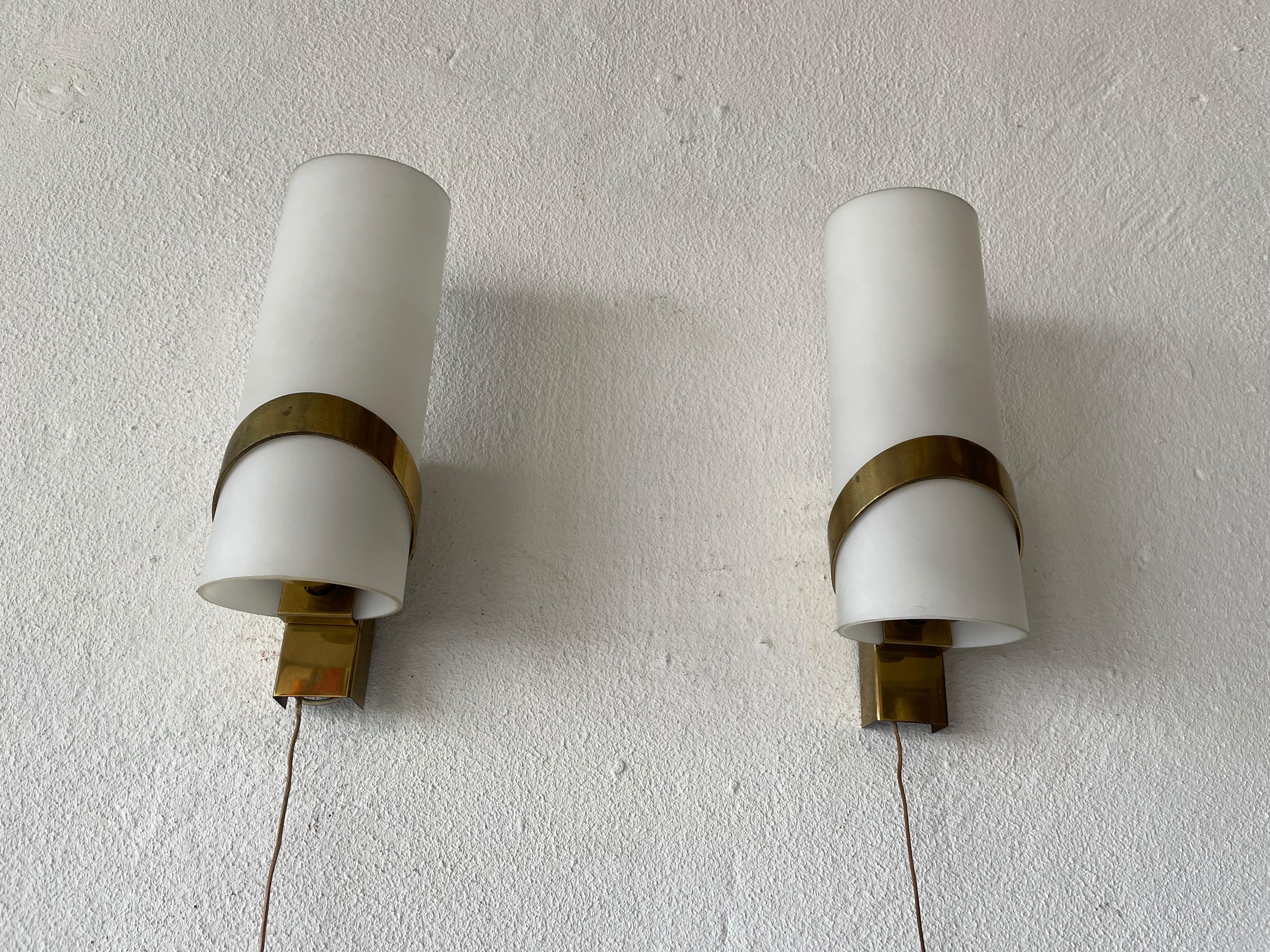 Mid-Century Modern Mid-Century Pair of Sconces by Stilnovo, 1950s, Italy For Sale