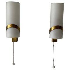 Paire d
appliques du milieu du siècle par Stilnovo, années 1950, Italie