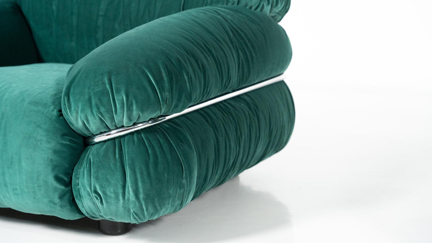 Coppia di poltrone Sesann di metà secolo di Gianfranco Frattini per Cassina, anni '70 in vendita 7