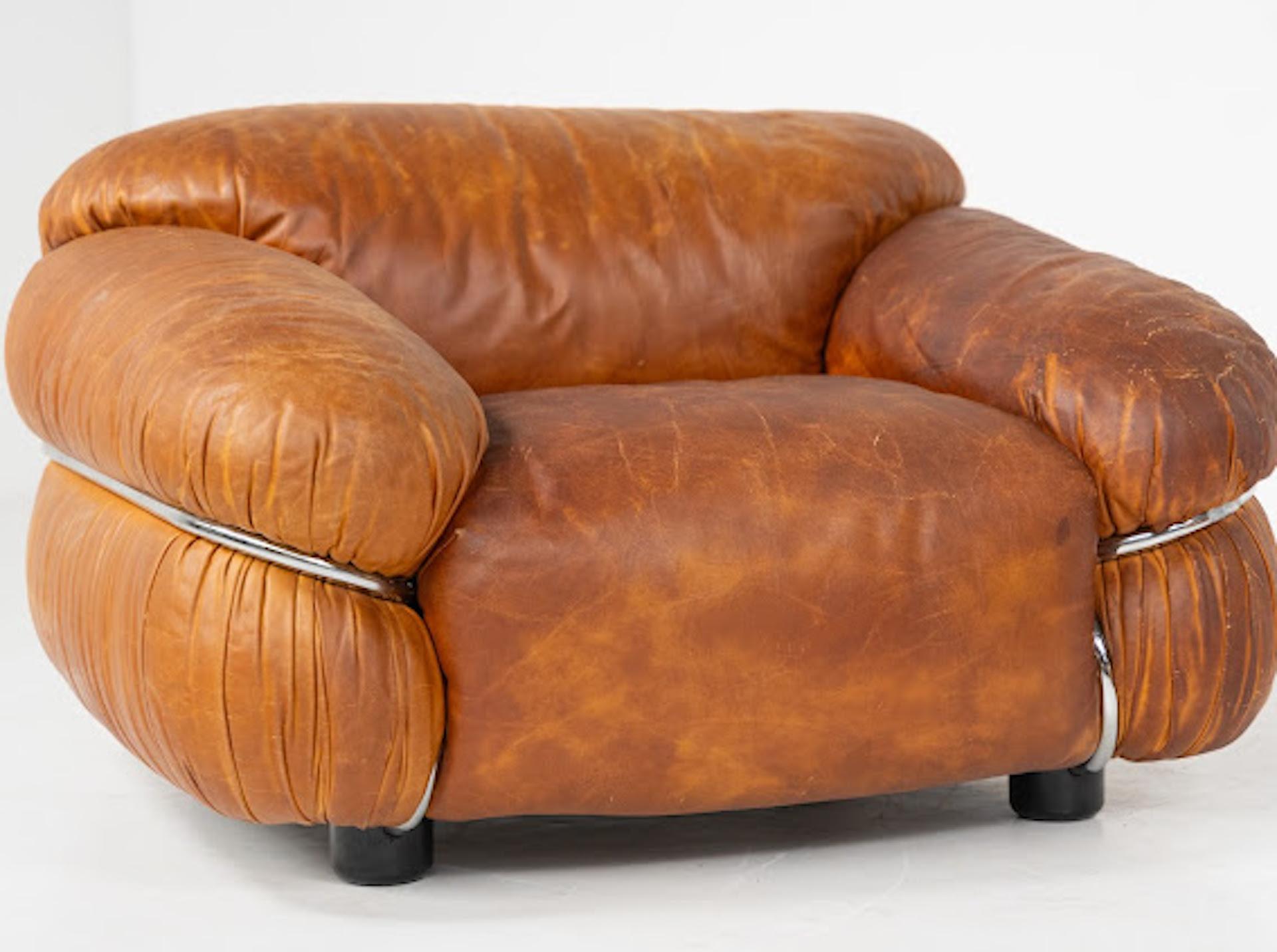 Paire de fauteuils Sesann de Gianfranco Frattini pour Cassina, Italie en vente 3