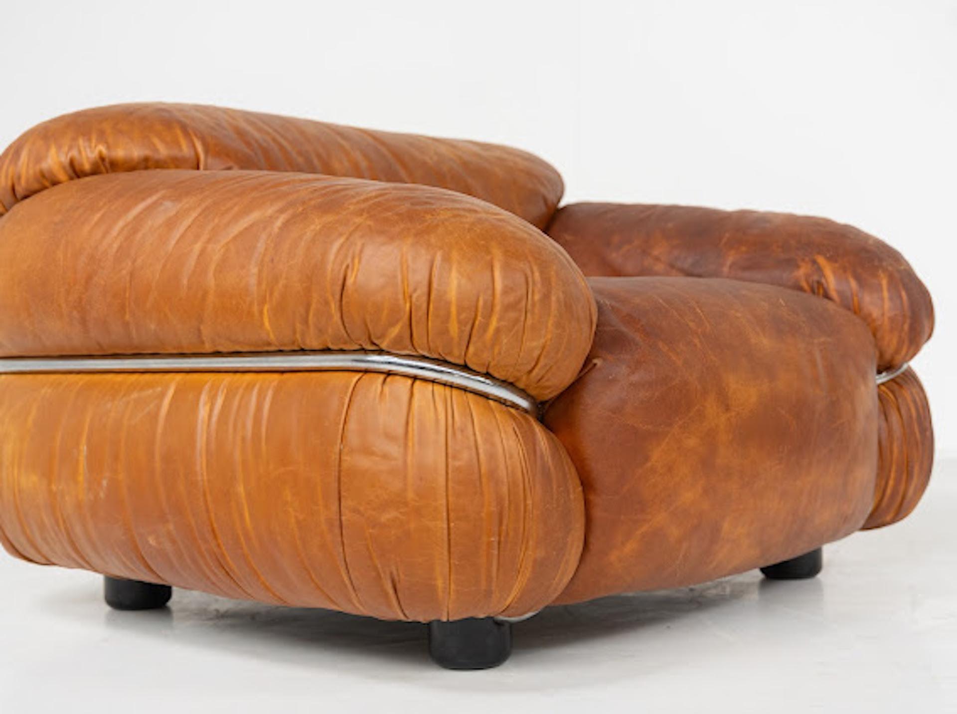 Fin du 20e siècle Paire de fauteuils Sesann de Gianfranco Frattini pour Cassina, Italie en vente