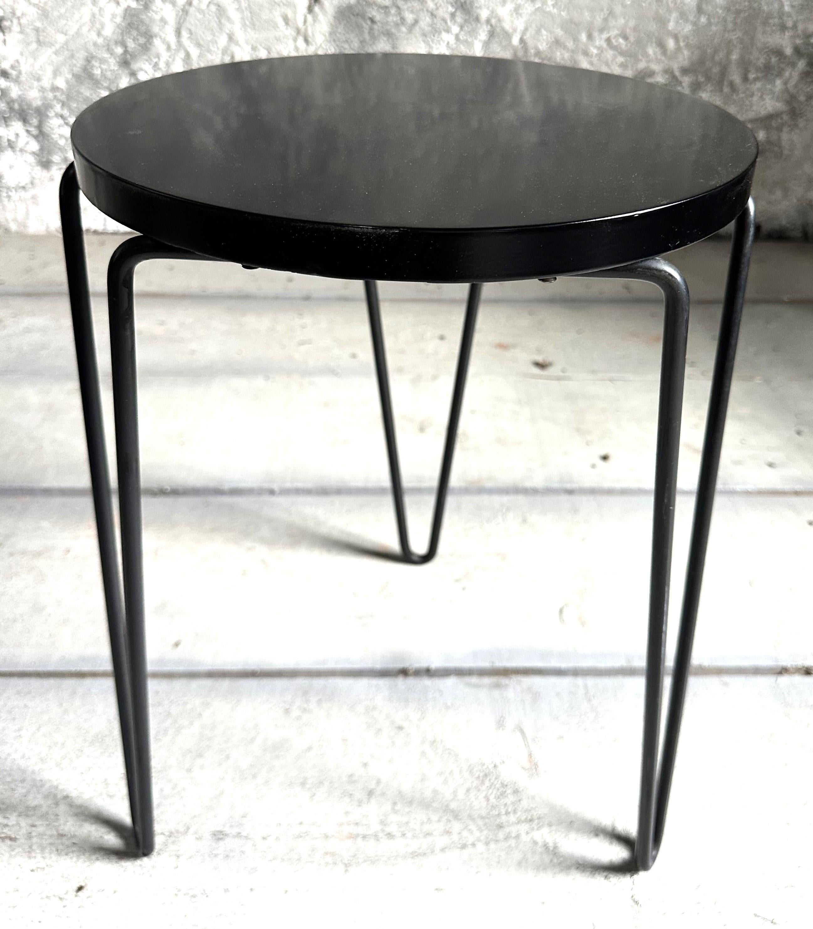 Paire de tabourets du milieu du siècle, modèle 75 de Florence Knoll, 1950 en vente 11