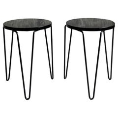 Paar Hocker aus der Mitte des Jahrhunderts, Modell 75 von Florence Knoll, 1950