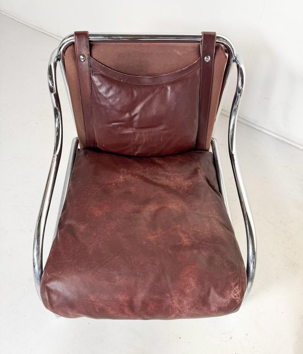 Italiano Coppia di poltrone Stringa di Gae Aulenti, 1962 in vendita