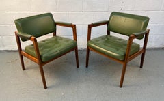Mid-Century Pair of Svegards Markaryd Scandinavian Arm Chairs
