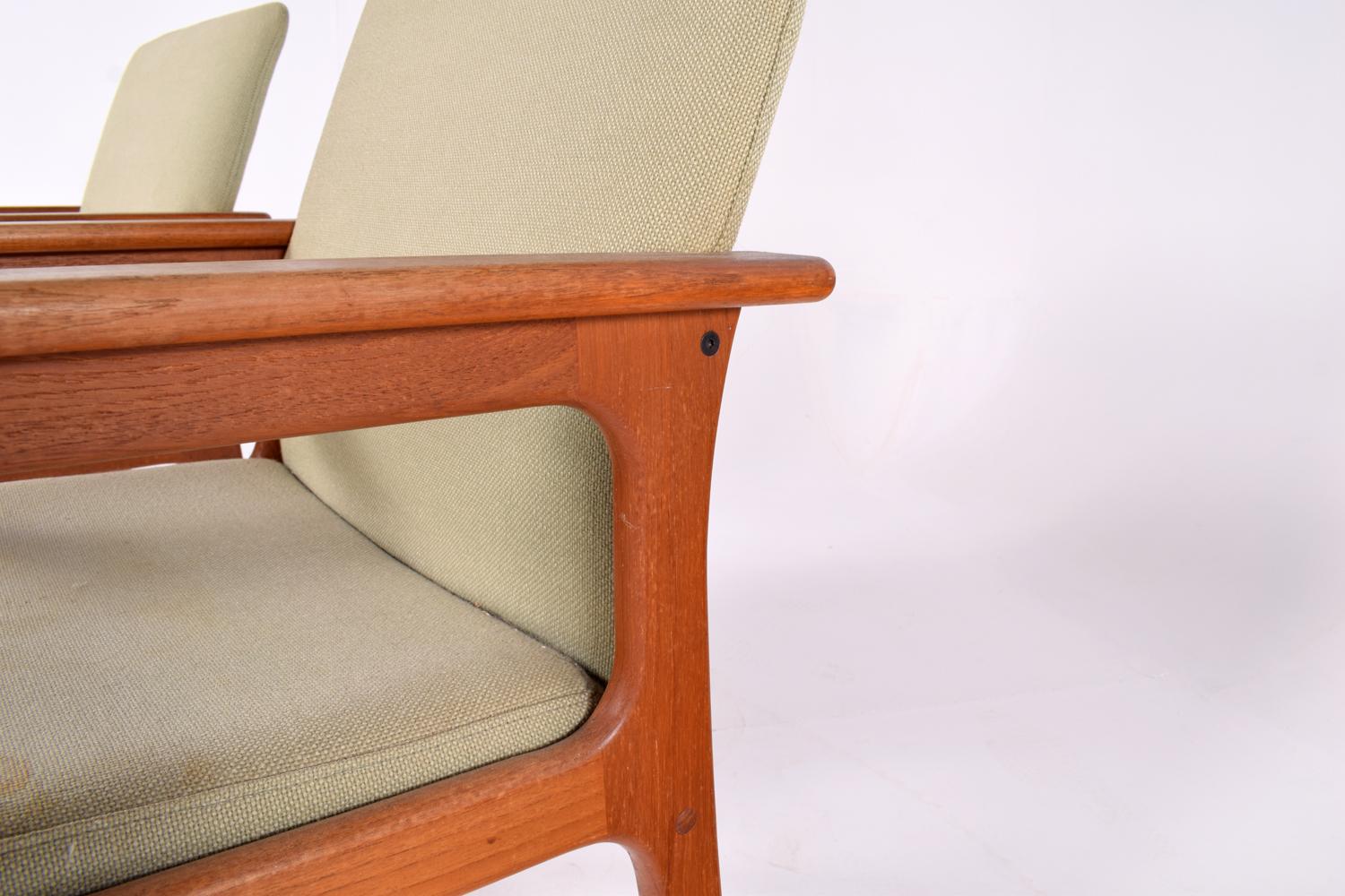 Midcentury Pair of Teak Armchairs by O.D. Møbler, 1960s In Good Condition In Lisboa, Lisboa
