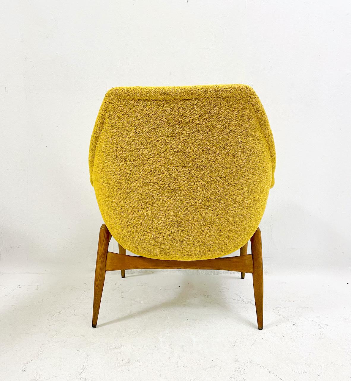 yellow retro chair