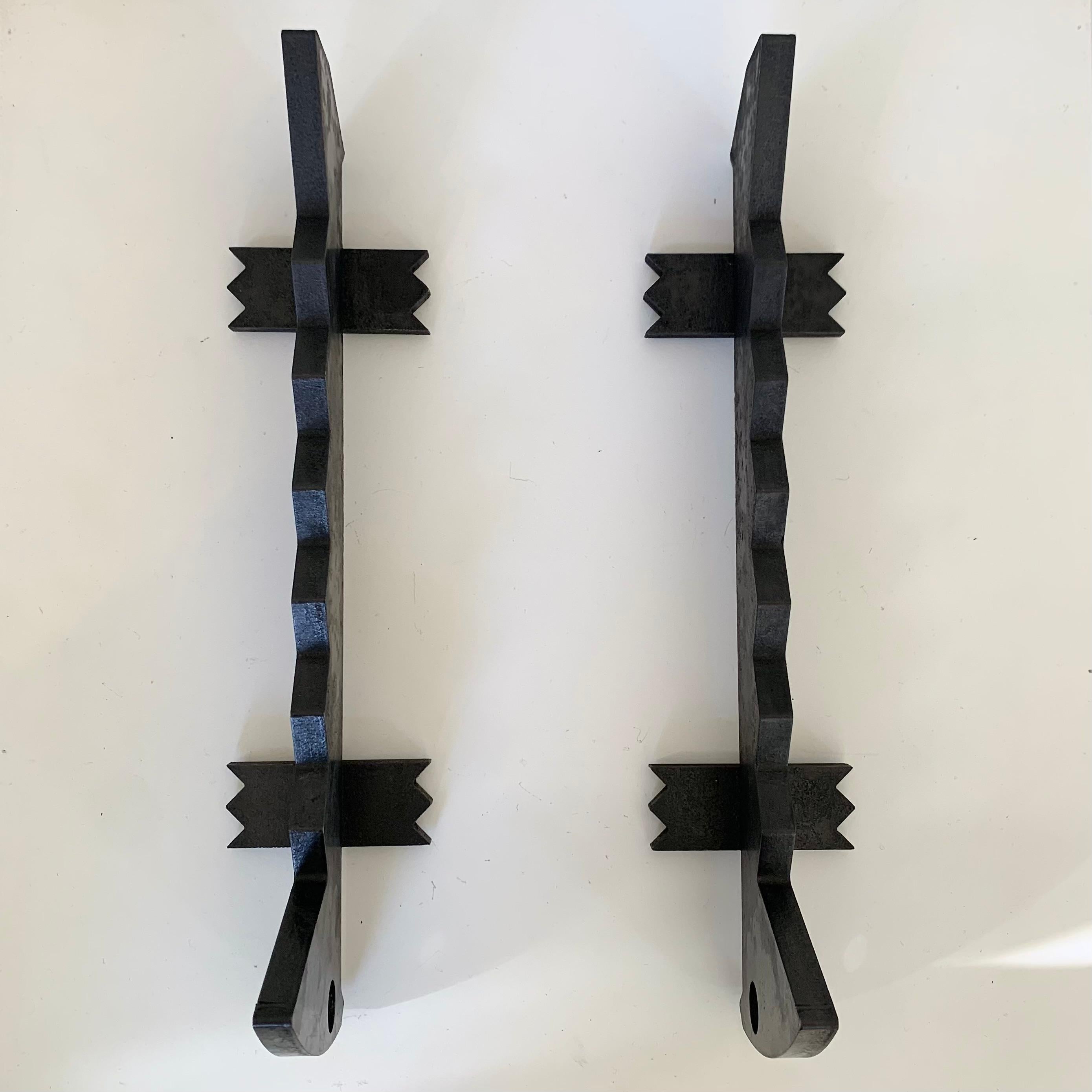 Mid-Century Pair Of Zoomorphic Andirons, circa 1960, France. For Sale 5