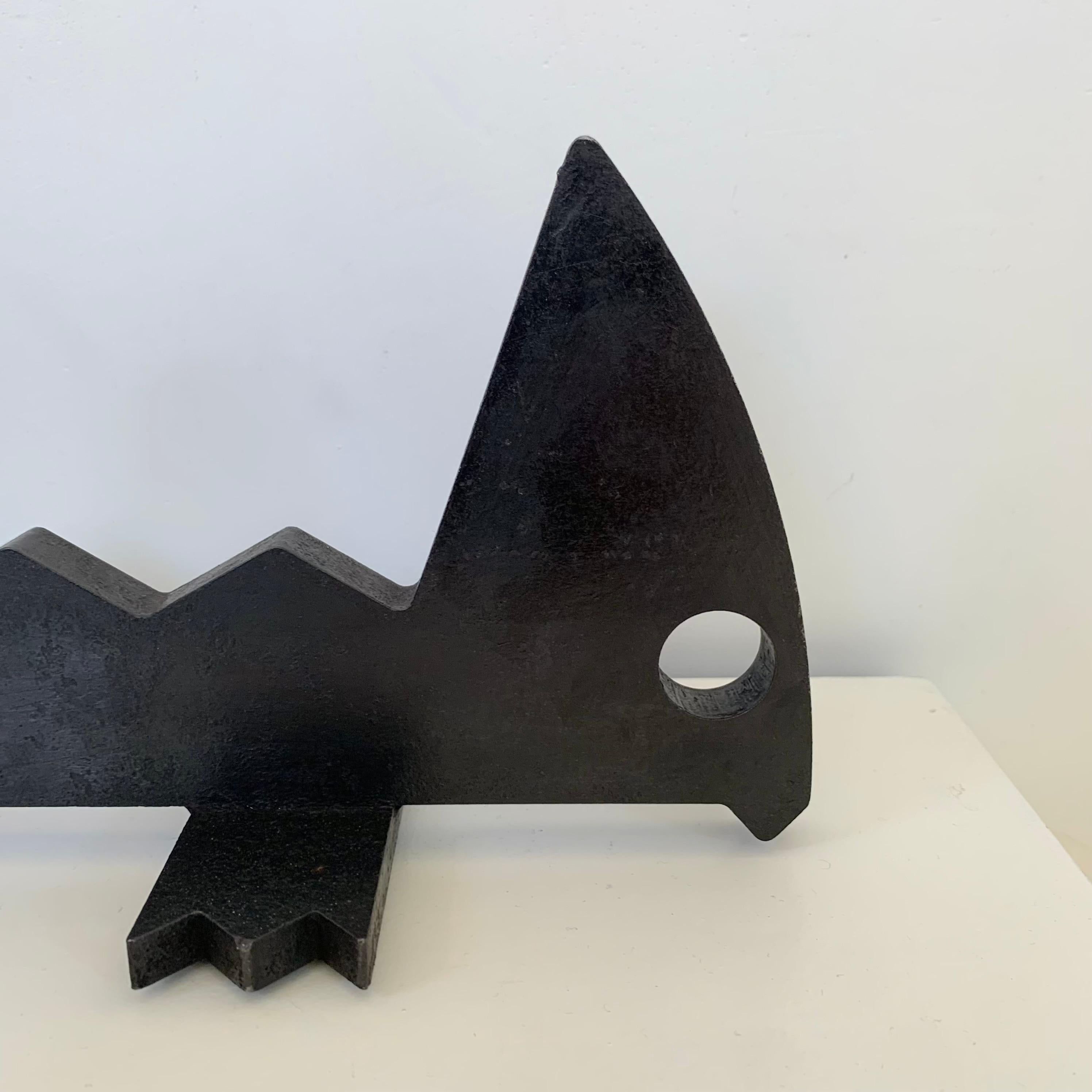 Mid-20th Century Mid-Century Pair Of Zoomorphic Andirons, circa 1960, France. For Sale