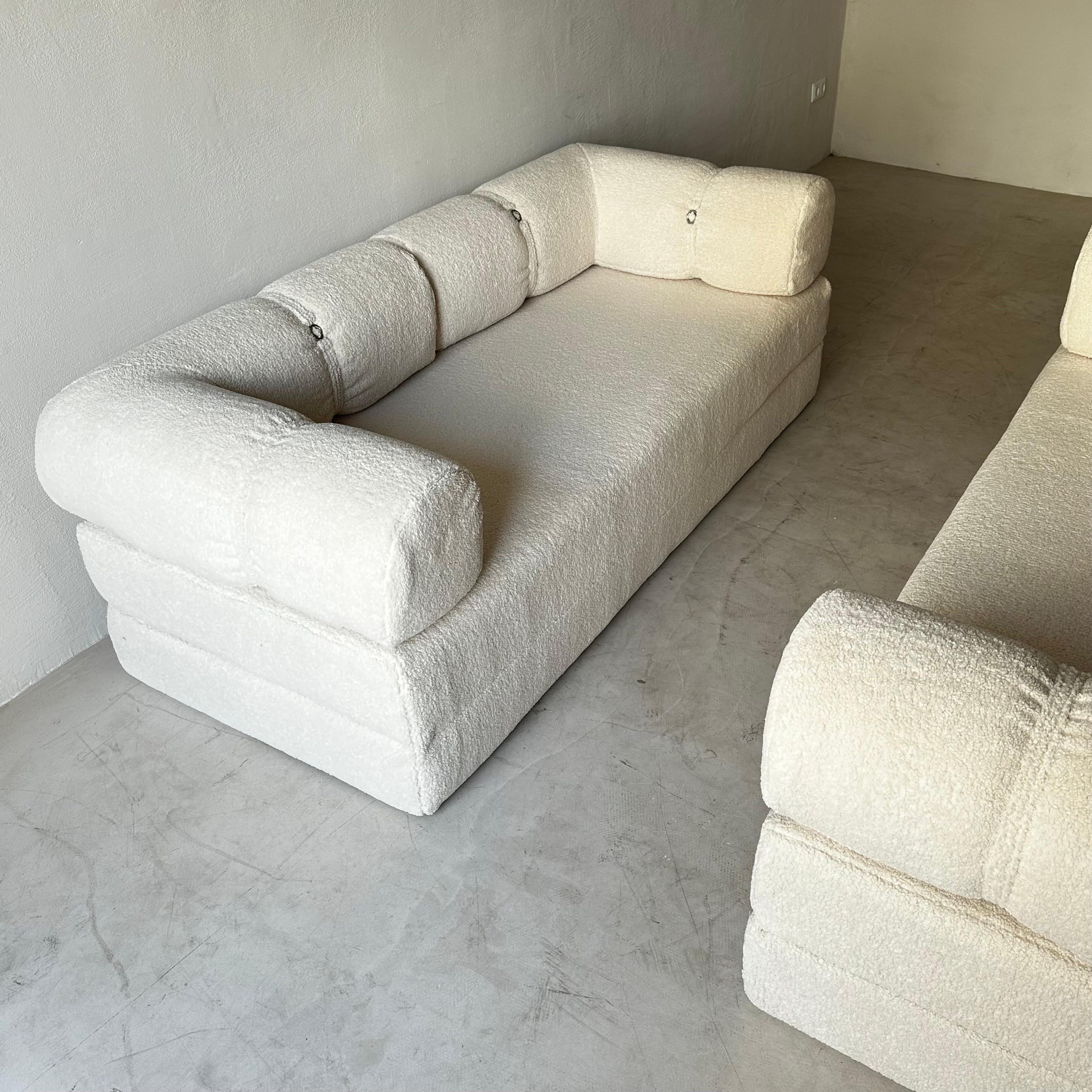 Mario Bellini Style Sofa's Daybeds Two Pieces Available, Italy, 1970s In Good Condition For Sale In Vienna, AT