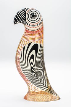 Perroquet en Lucite Palatnik Op Art du milieu du siècle dernier