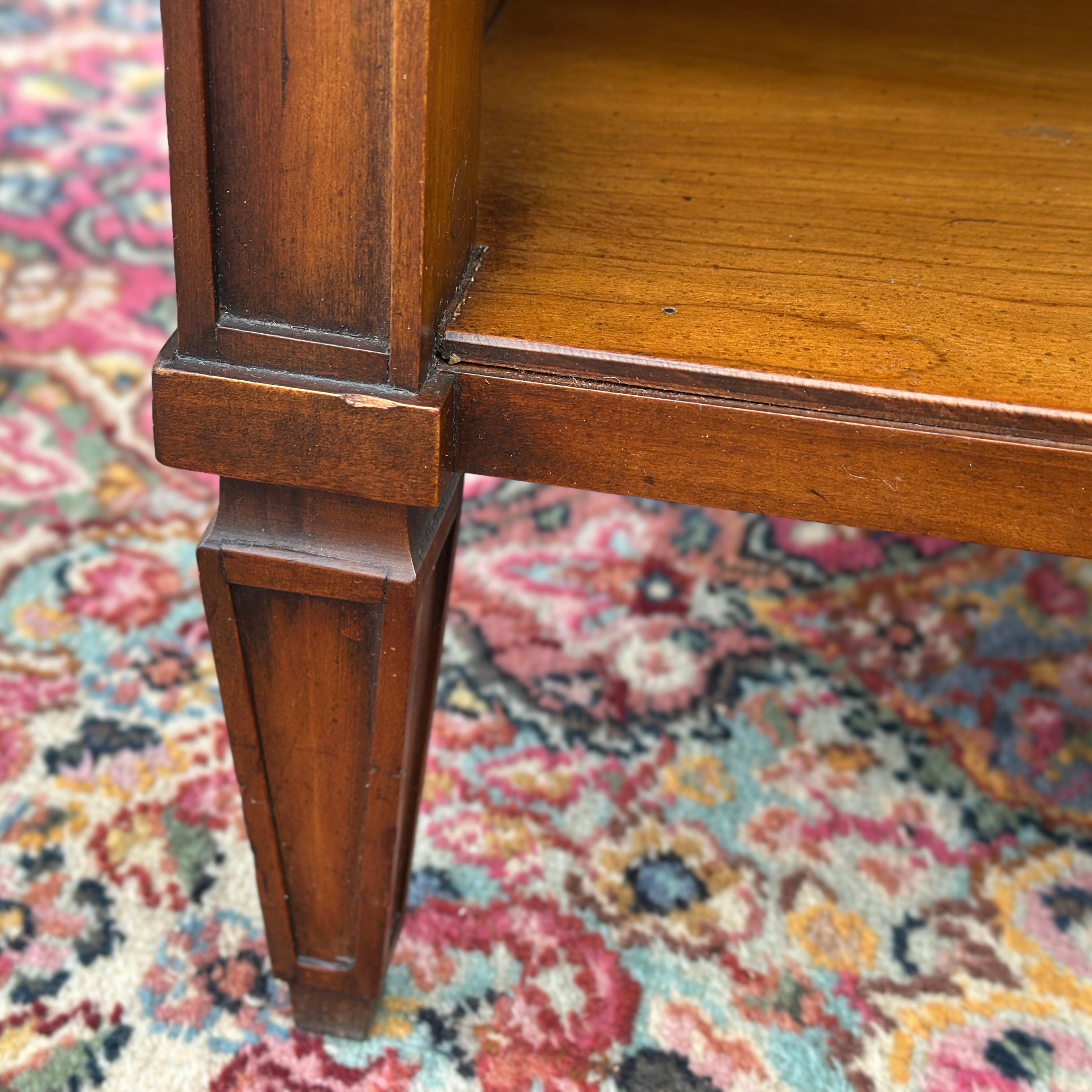 Mid-Century Palazzo by Drexel Nightstand With Single Drawer and Open Shelf 2