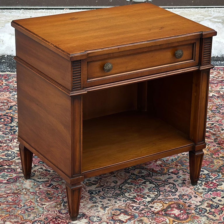 Mid-Century Palazzo by Drexel Nightstand With Single Drawer and