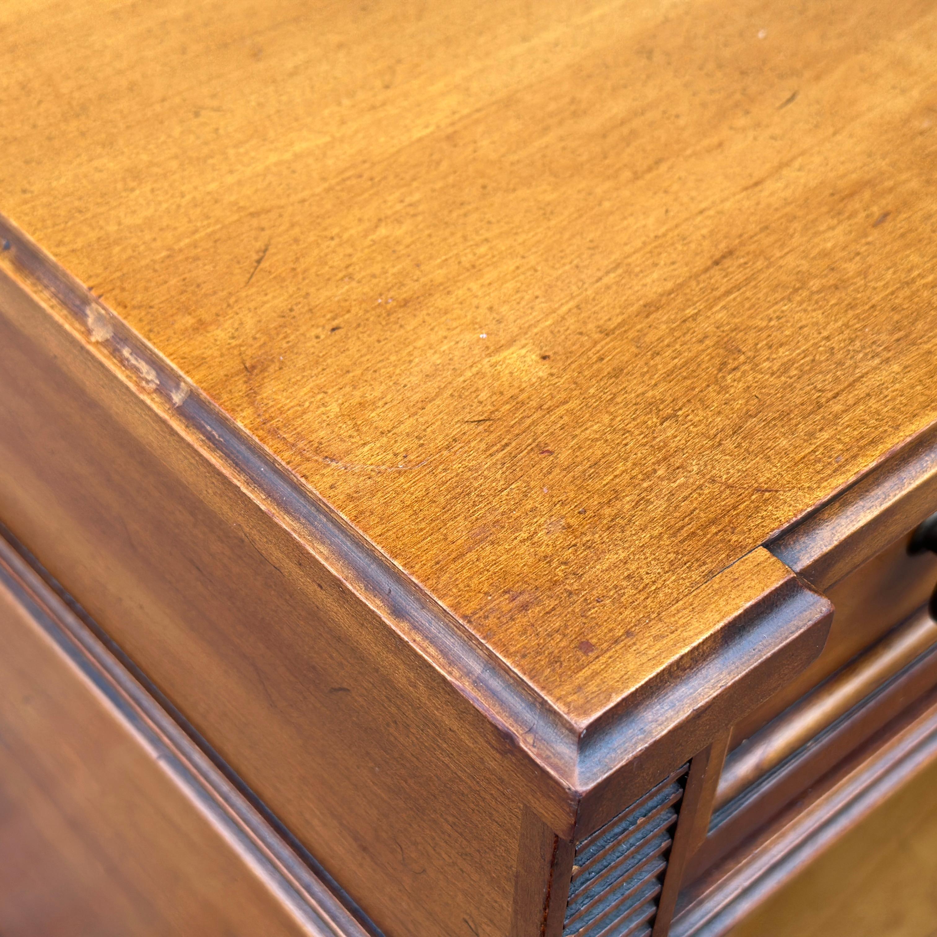 Mid-Century Palazzo by Drexel Nightstand With Single Drawer and Open Shelf 1