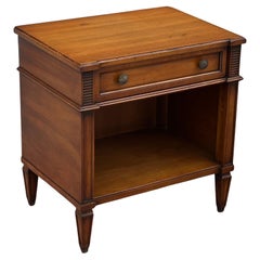 Mid-Century Palazzo by Drexel Nightstand With Single Drawer and Open Shelf
