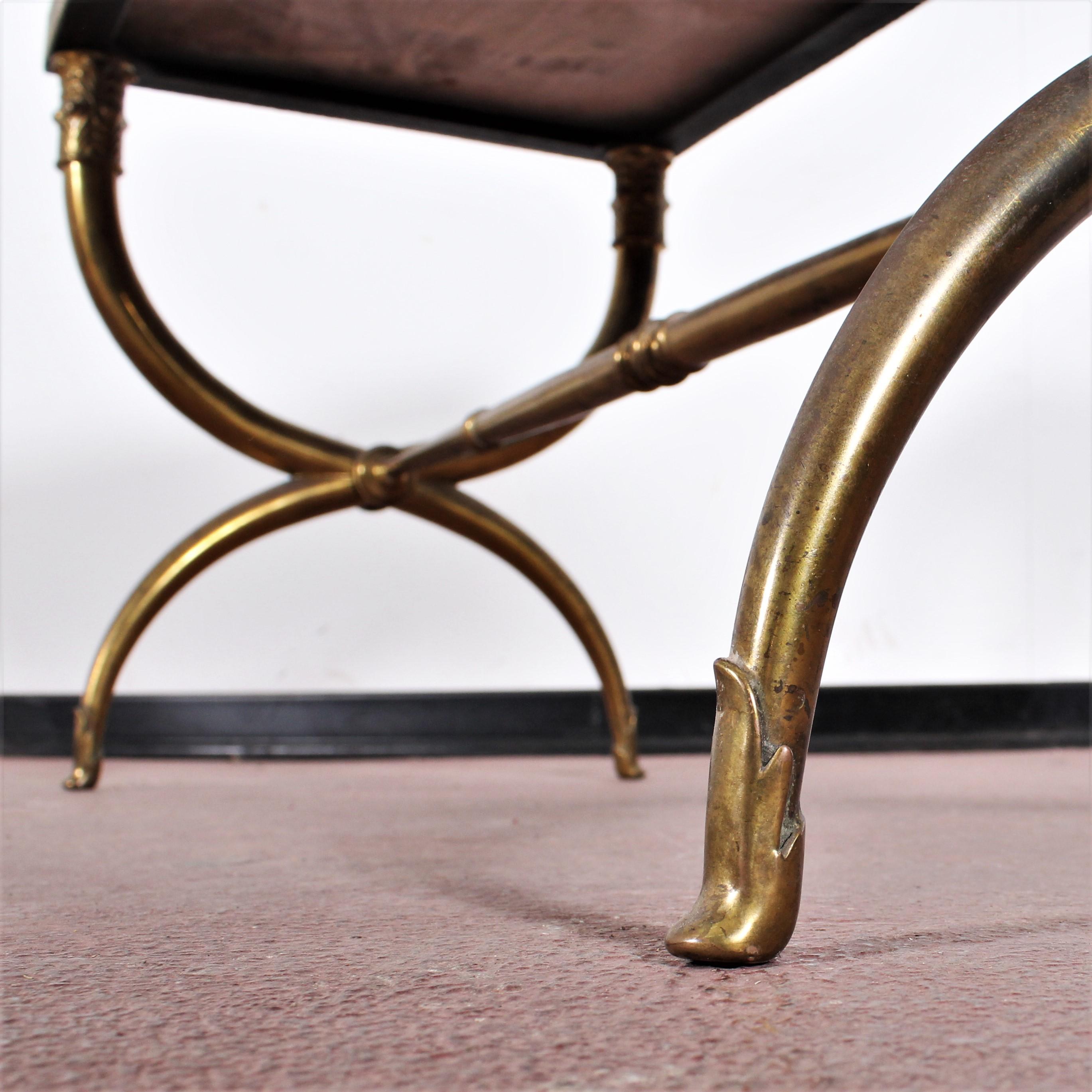Midcentury Paolo Buffa Marble and Brass Coffee Table, 1950s, Italy 10