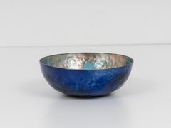 Mid-Century Paolo De Poli Enameled Embossed Copper Bowl, 1960