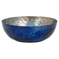 Mid-Century Paolo De Poli Enameled Embossed Copper Bowl, 1960