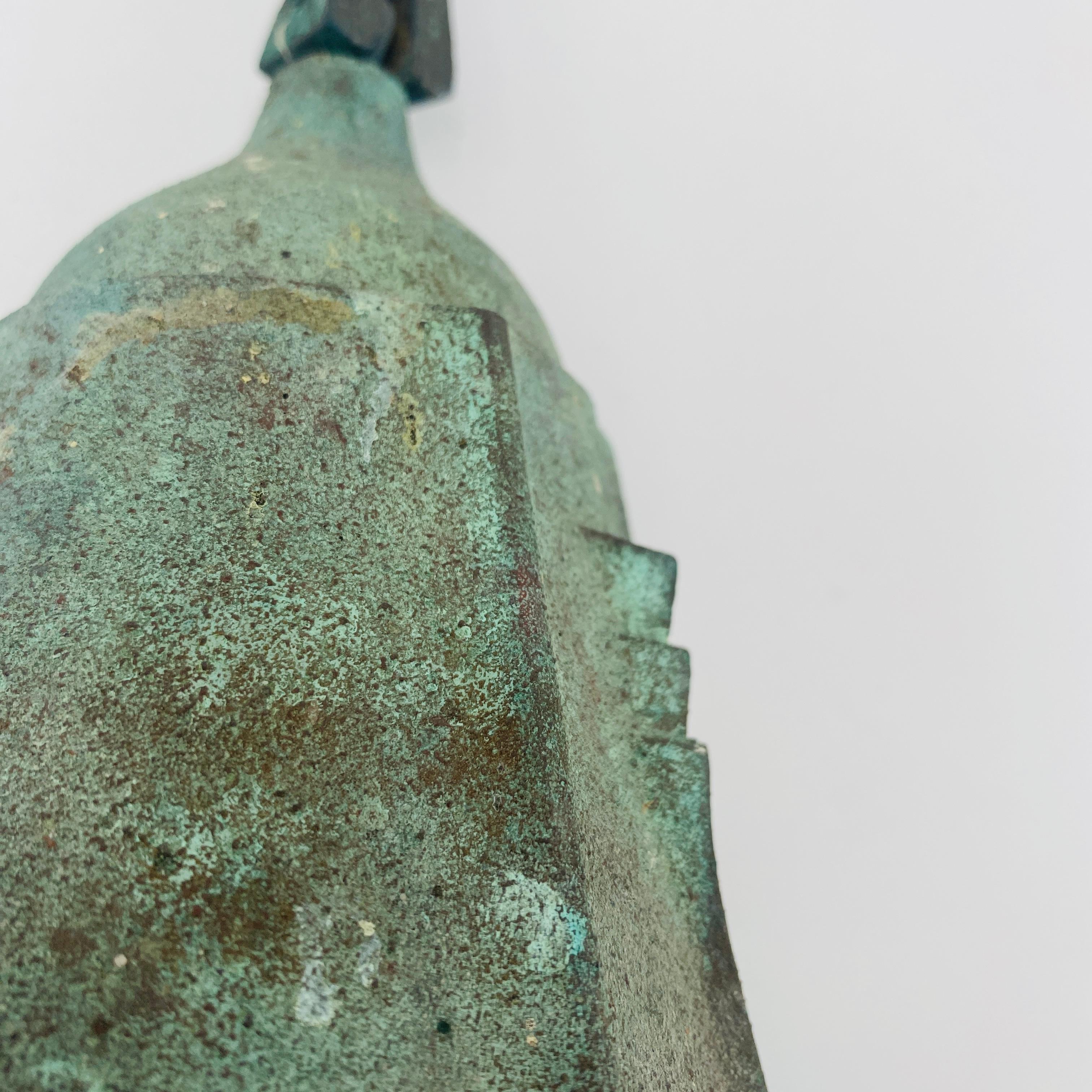 Campana de viento de bronce de mediados de siglo Paolo Soleri Años 60 en venta 5