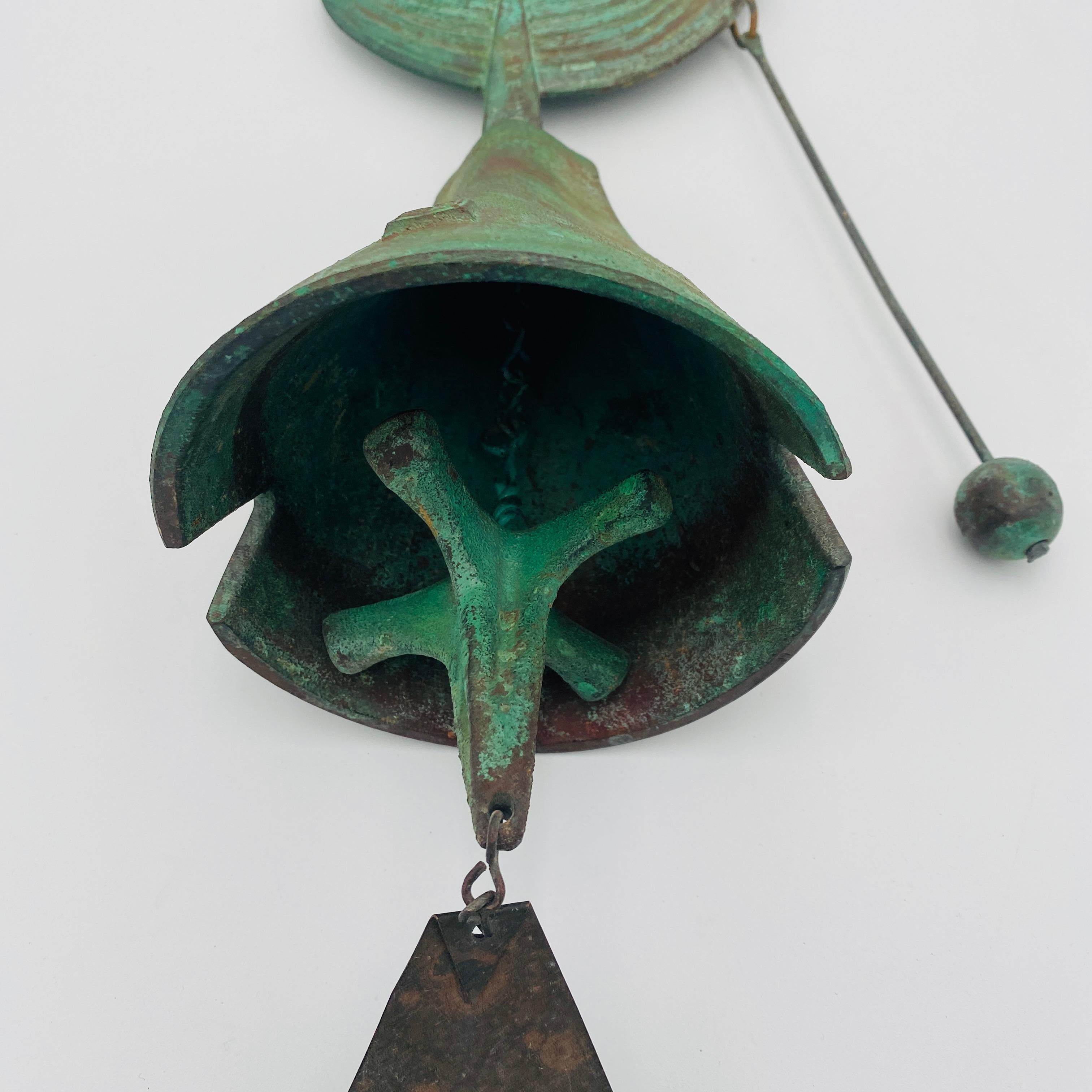 Mid Century Paolo Soleri Bronze Wind Chime Bell 