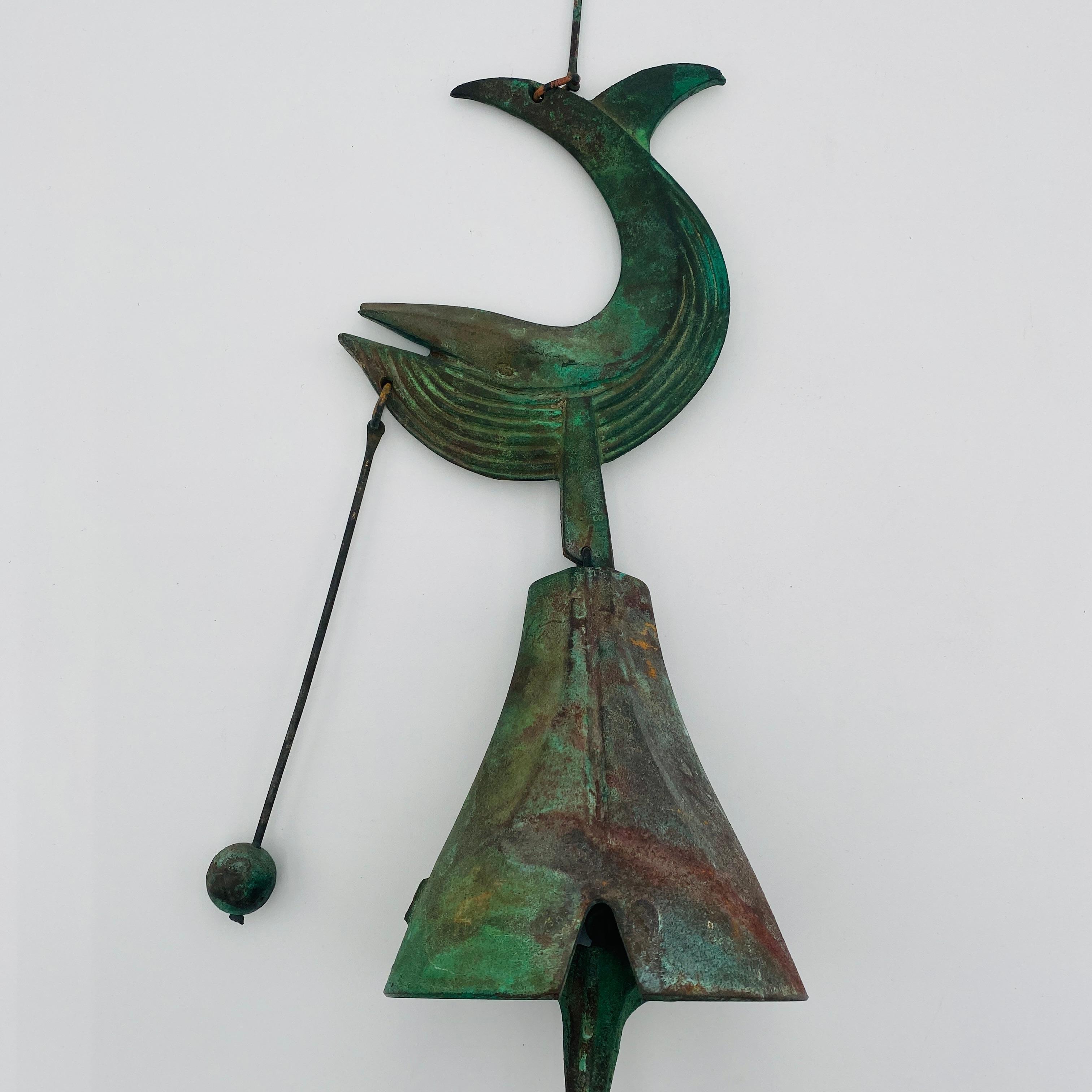 Mid Century Paolo Soleri Bronze Wind Chime Bell 