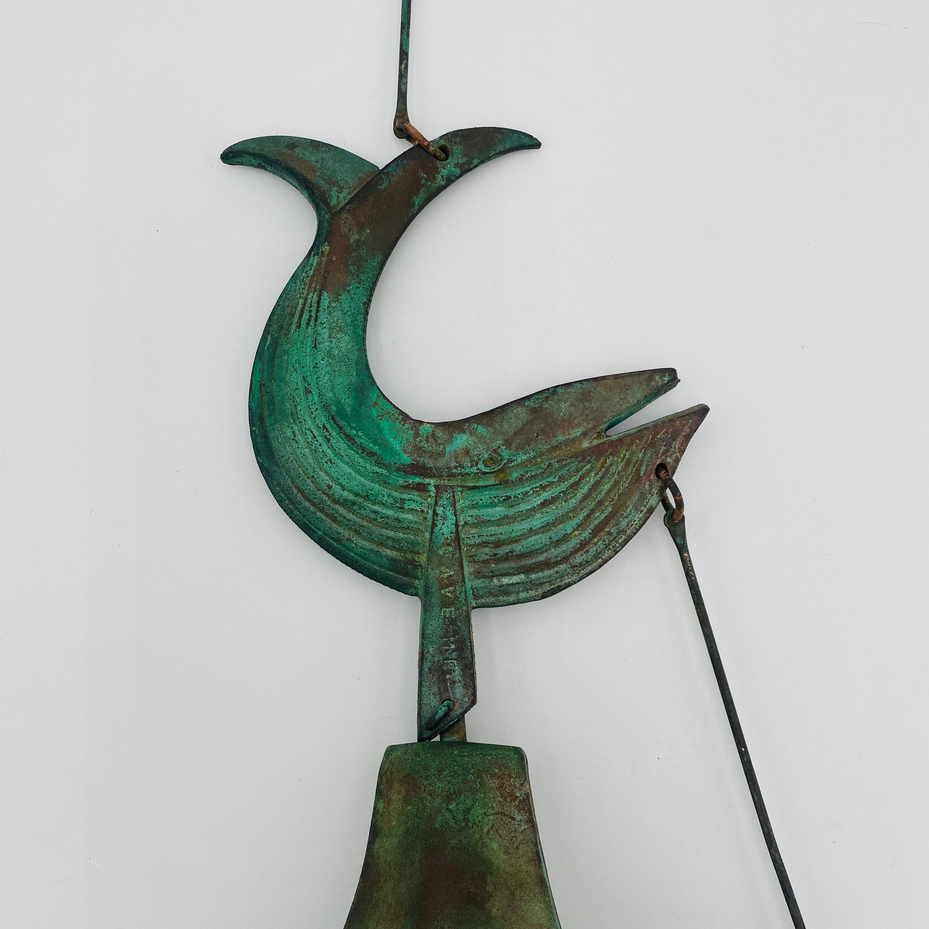 Mid-Century Modern Mid Century Paolo Soleri Bronze Wind Chime Bell 