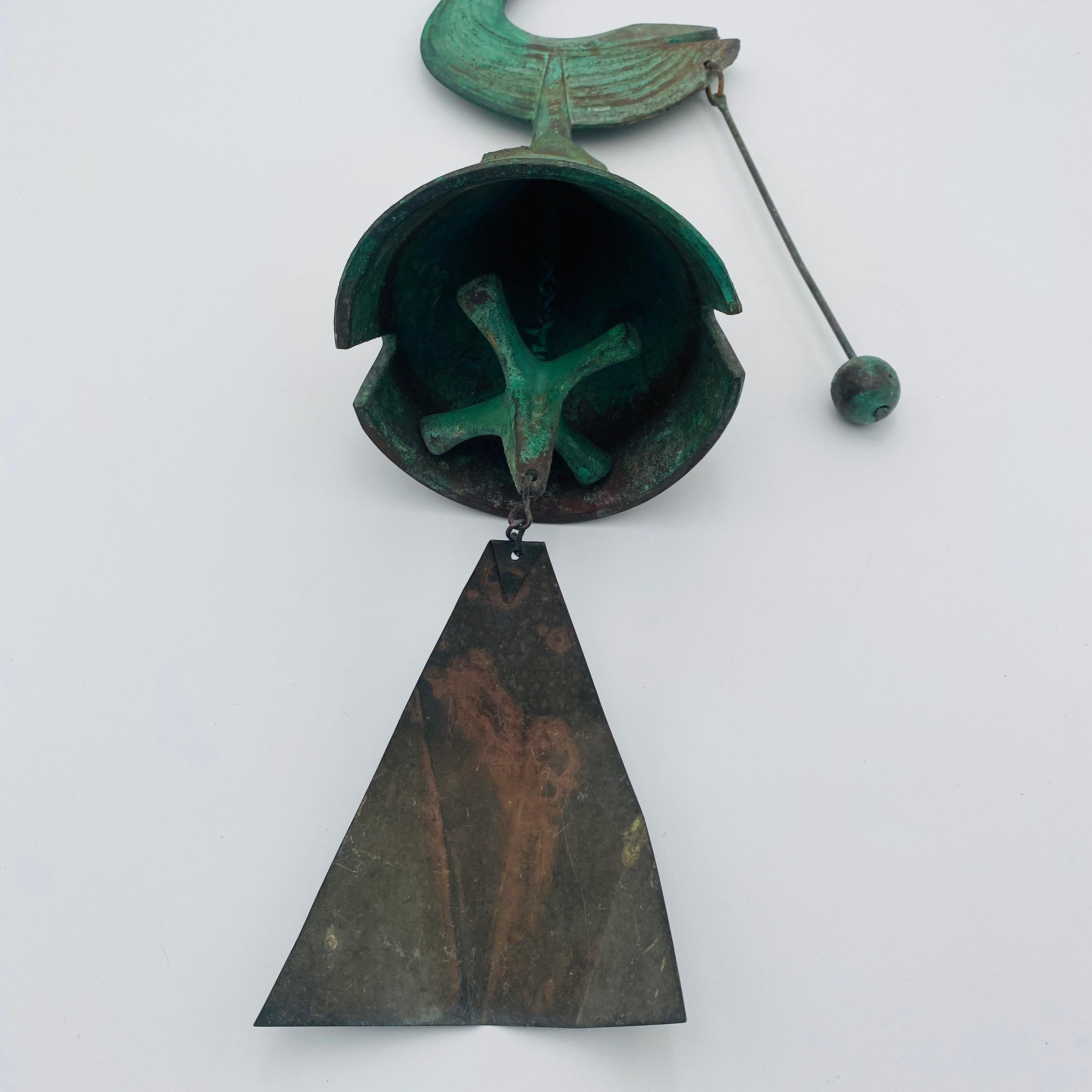 Mid Century Paolo Soleri Bronze Wind Chime Bell 