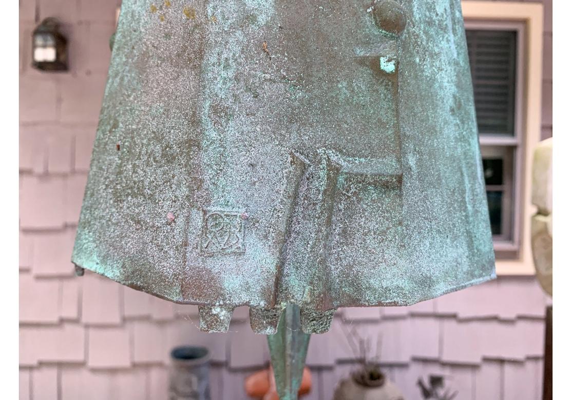 American Mid Century Paolo Soleri Patinated Bronze Windbell