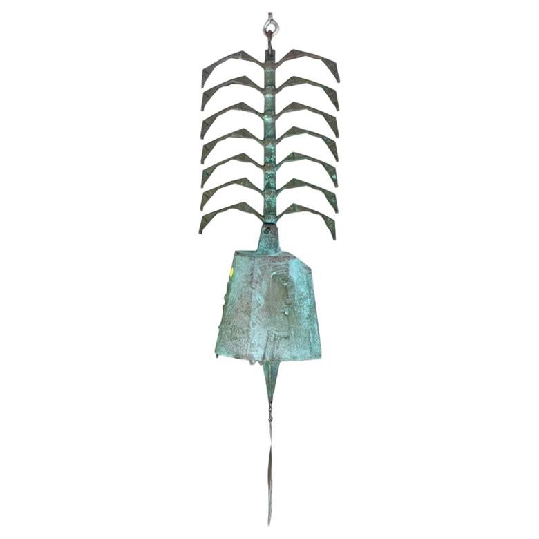 Mid Century Paolo Soleri Patinated Bronze Windbell