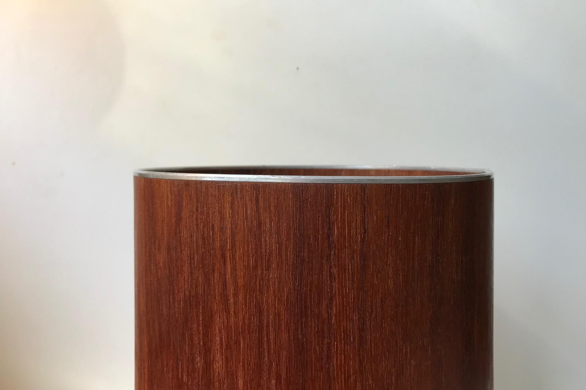 Mid-Century Modern Midcentury Paper Waste Basket in Teak by Martin Åberg for Emmery, 1960s