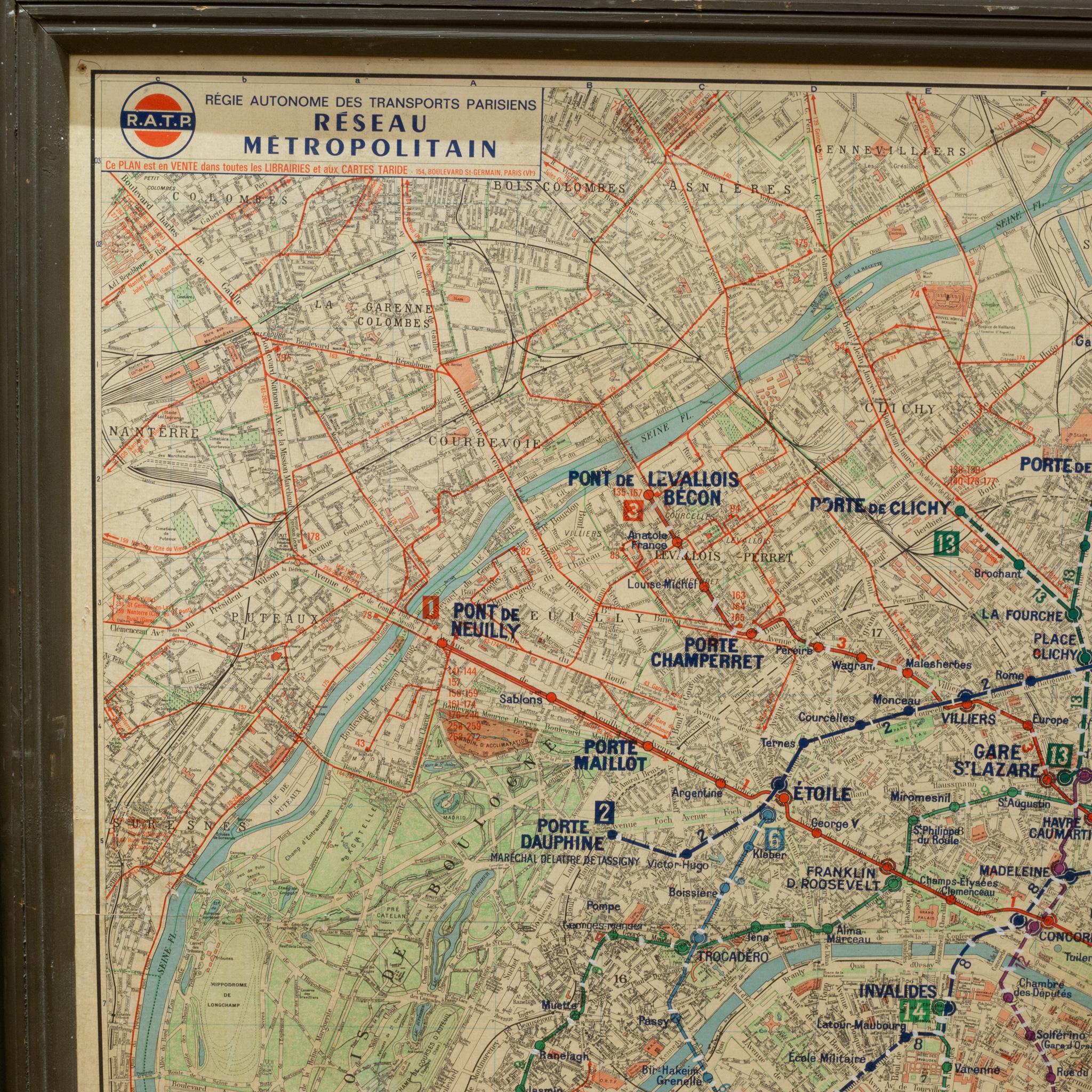 metro map paris