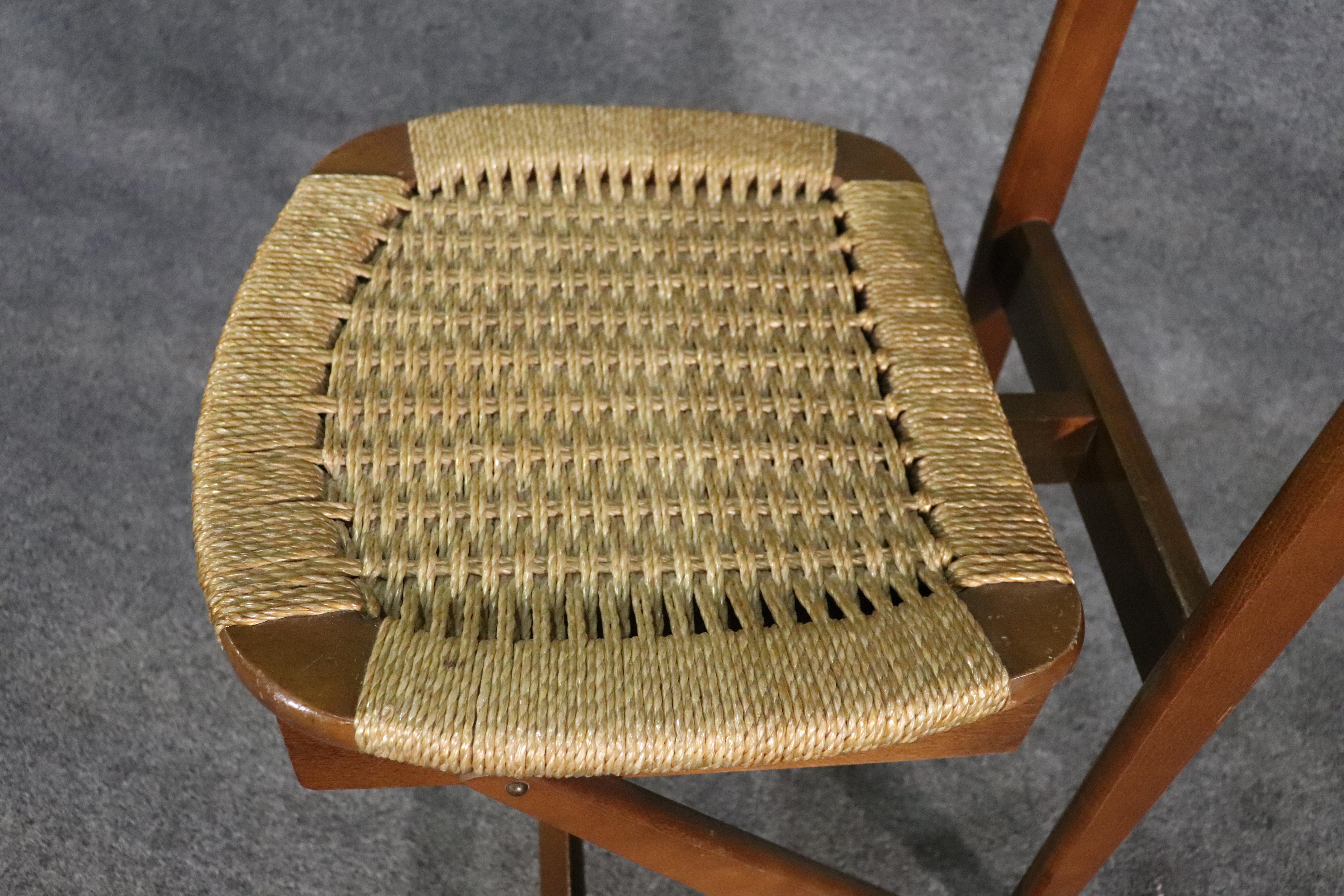 Rope Mid-Century Parisi Designed Valet Chair For Sale