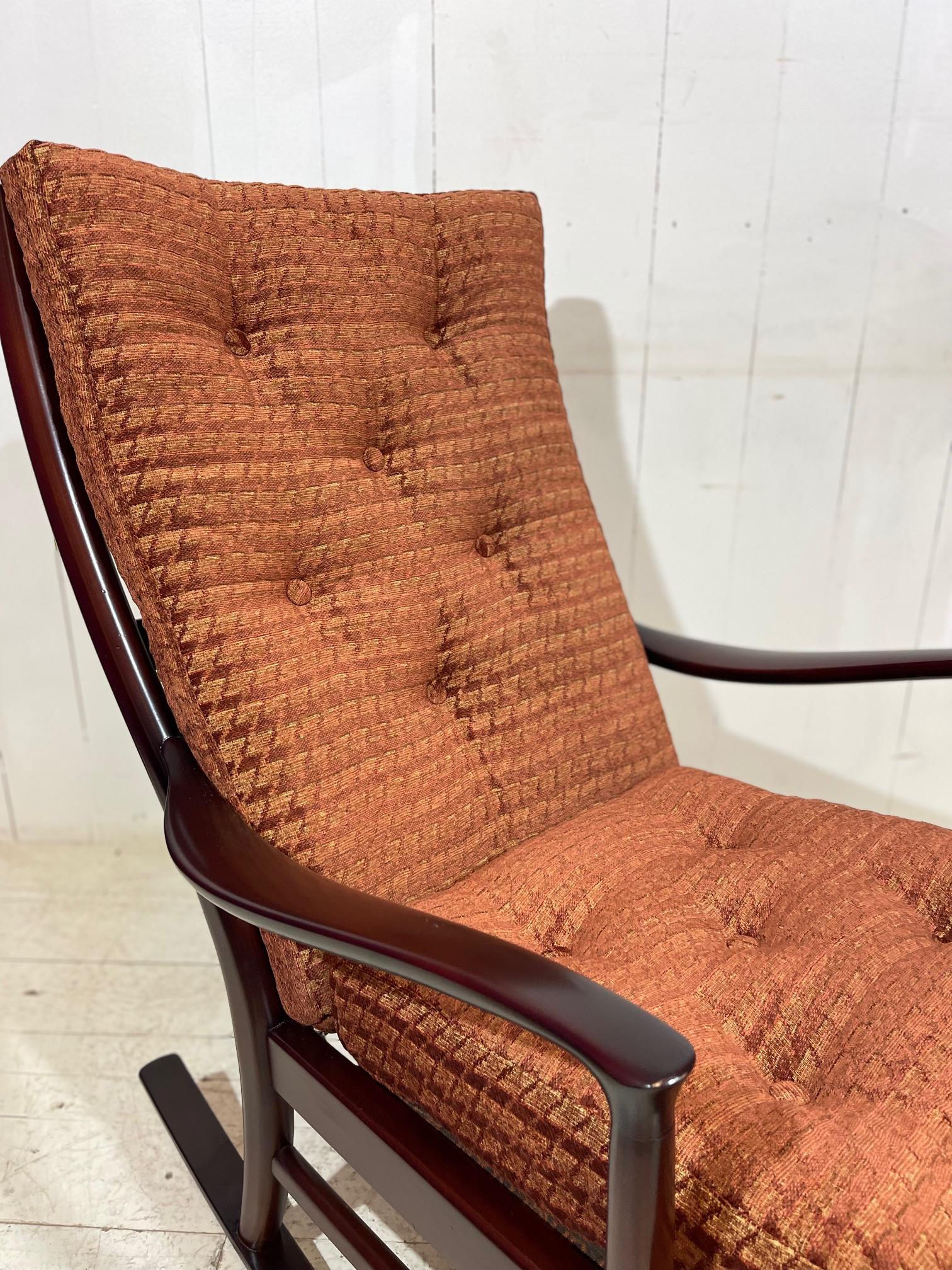 Fabric Mid Century Parker Knoll Rocking Chair