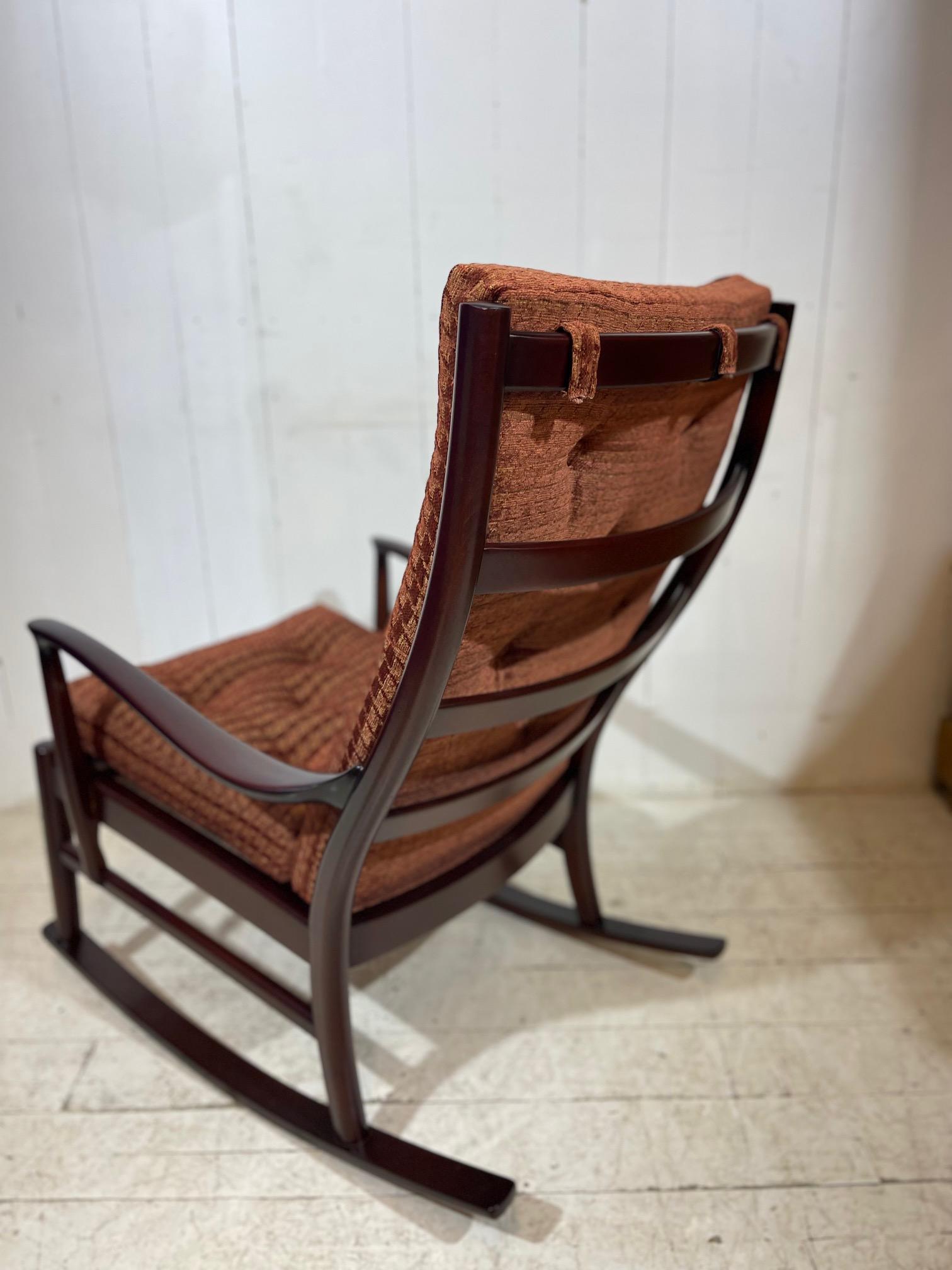 20th Century Mid Century Parker Knoll Rocking Chair For Sale