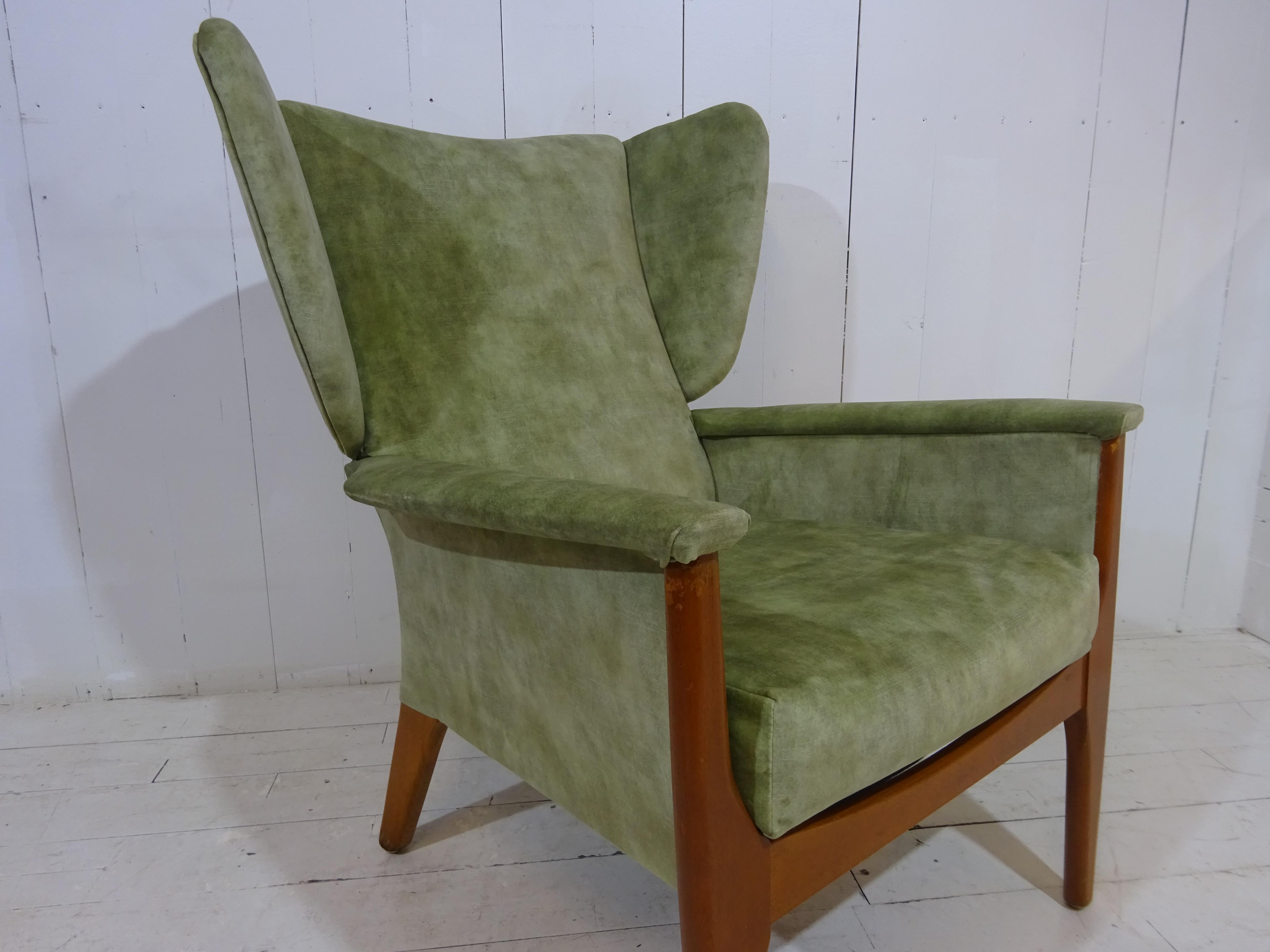 British Mid Century Parker Knoll Wingback Armchair