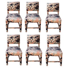 Mid-Century Parsons Dining Chairs, Set of 6, Style of Milo Baughman