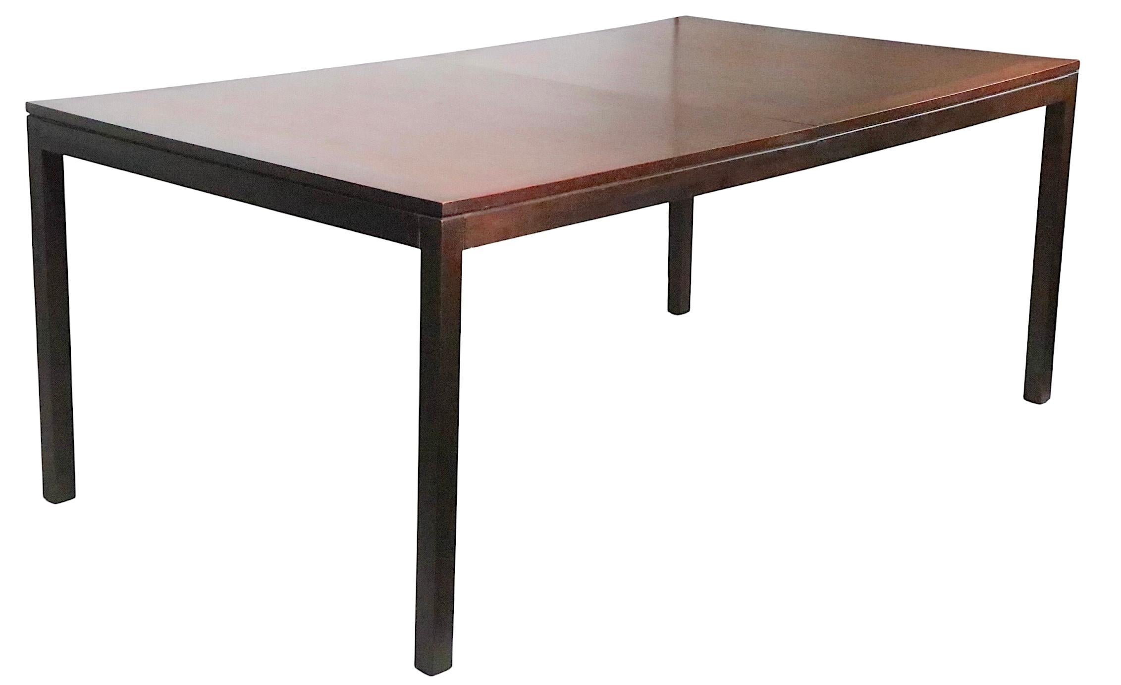 Parsons-Esstisch aus der Mitte des Jahrhunderts, angefertigt an Baughman für Directional. ca. 1970er Jahre im Angebot 4