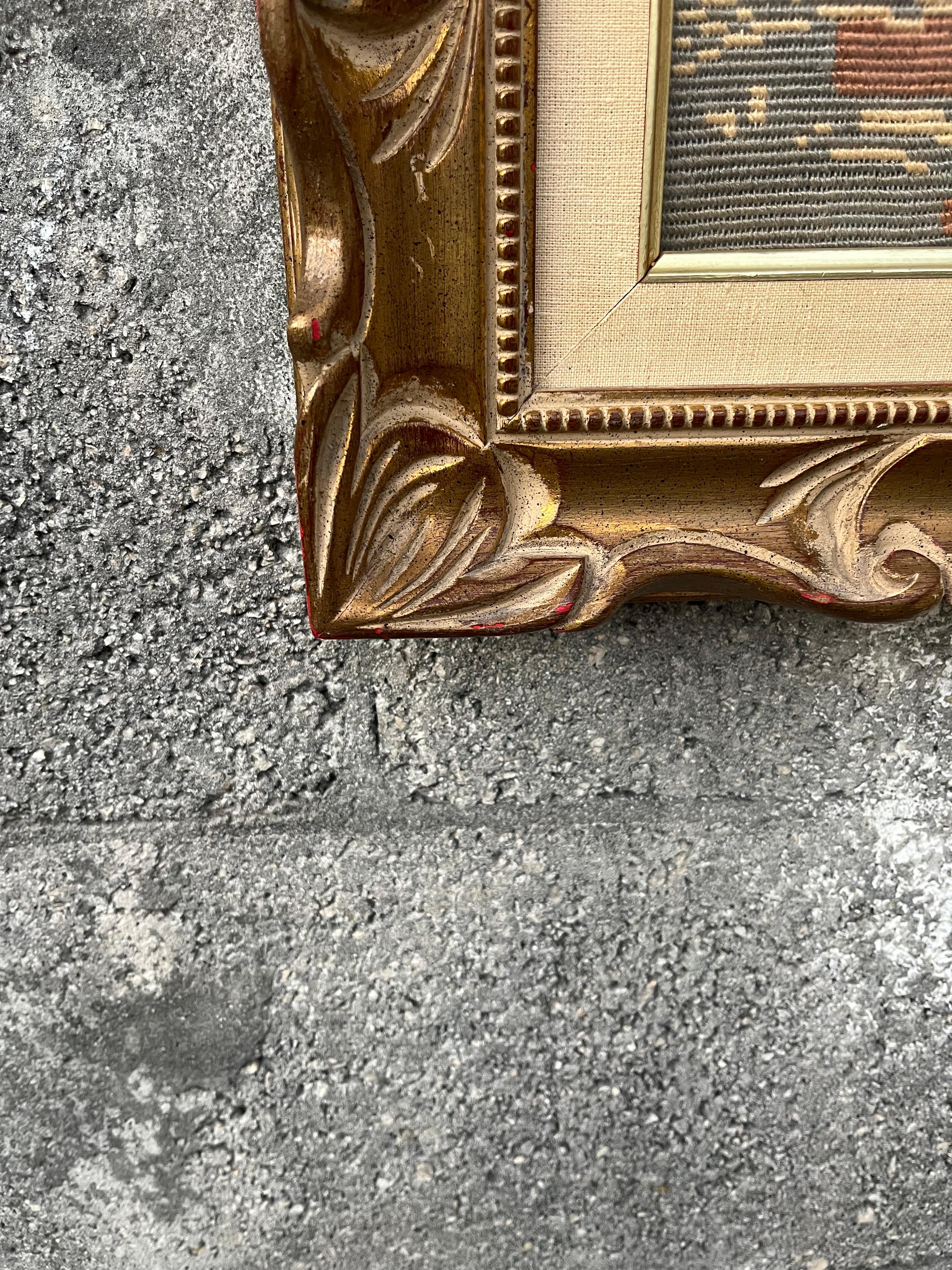 Parthénon d'Athènes, art mural encadré en textile à l'aiguille. Circa 1960s en vente 5