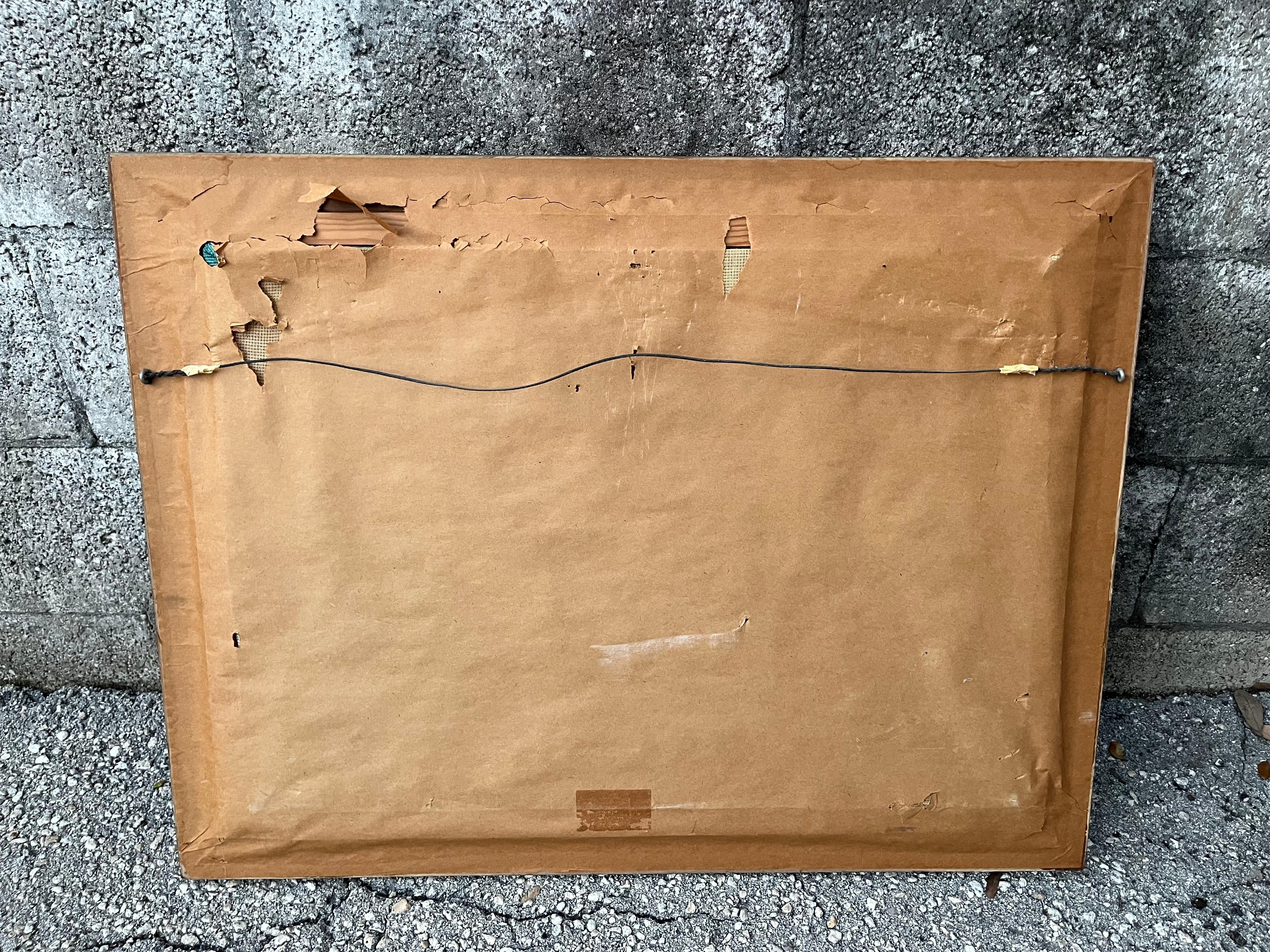 Parthénon d'Athènes, art mural encadré en textile à l'aiguille. Circa 1960s en vente 8