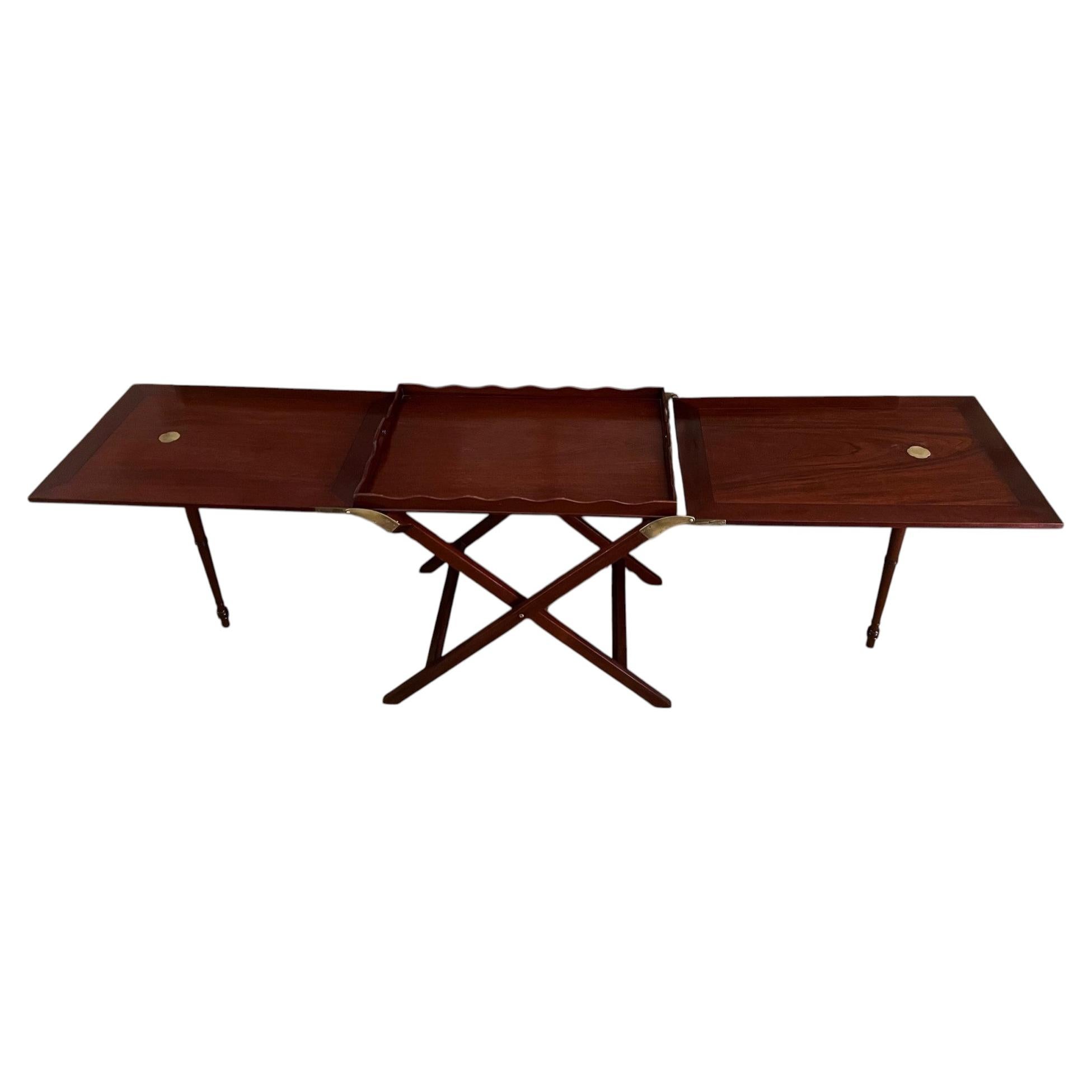 Mid Century "Party Butler" Expandable Tray Table by Baker Furniture