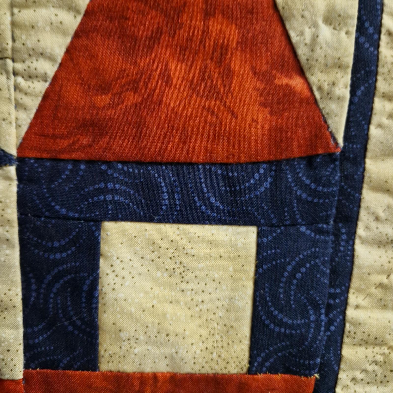 Wandbehangs Steppdecke aus der Mitte des Jahrhunderts, Niederlande 1960er Jahre (Handgefertigt) im Angebot