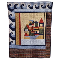 Colcha de patchwork de mediados de siglo, Países Bajos Años 60