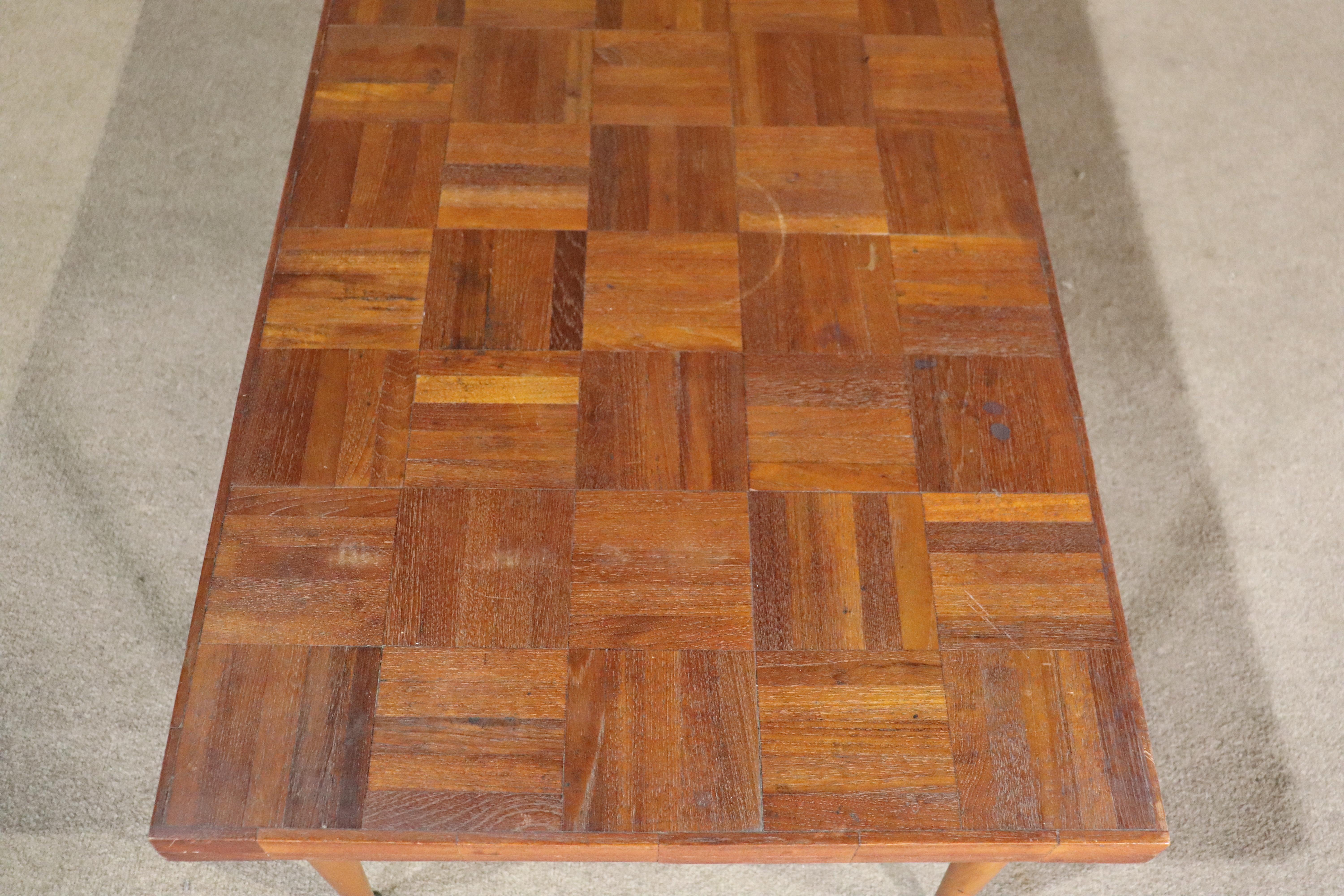 Table basse patchwork du milieu du siècle dernier Bon état - En vente à Brooklyn, NY