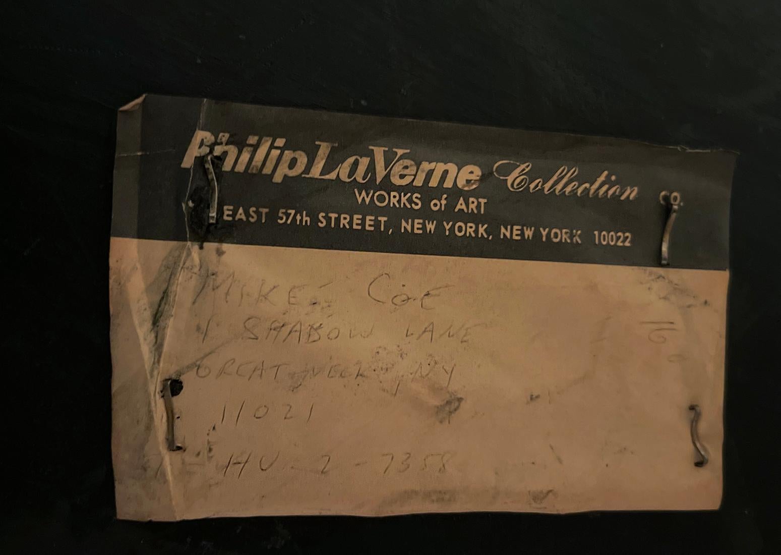 Mesa Laverne de Bronce Patinado de Mediados de Siglo en venta 6