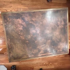 Mid-Century Patinated Bronze Laverne Table