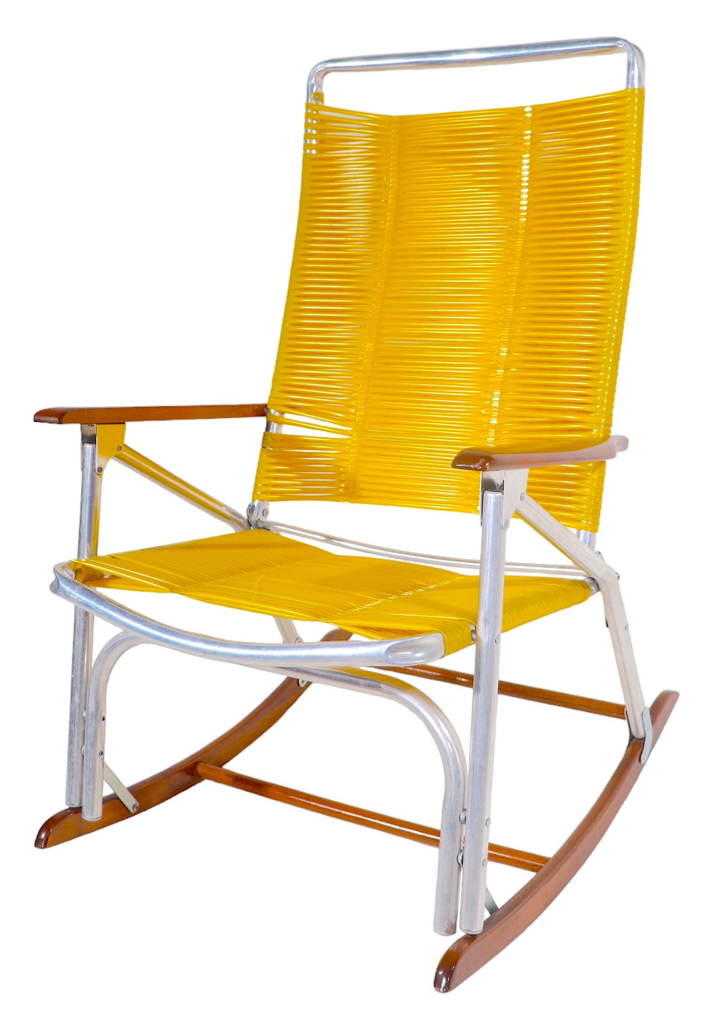 Mid Century Patio Poolside   Rocking Chair by The Telescope Furniture Company  For Sale 2
