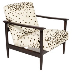 Vintage Mid Century Pattern Velvet Dalmatian Armchair, by Edmund Homa, Europe, 1960s