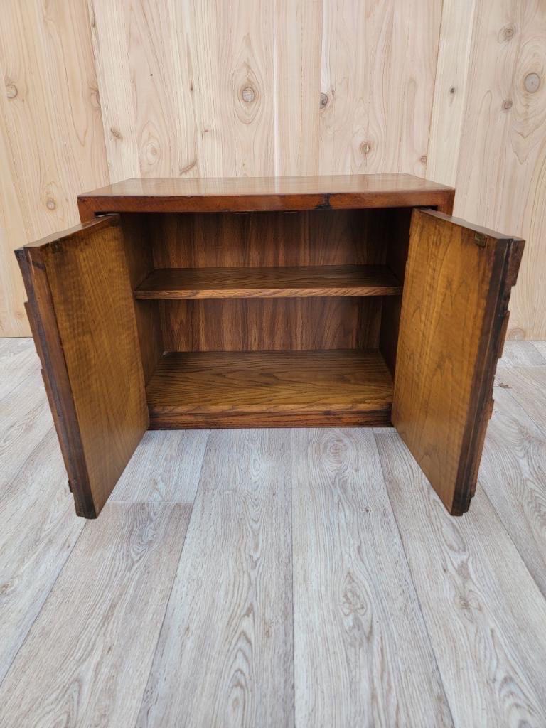 Wood Mid Century Paul Evans Style Brutalist Chest from the Lane 