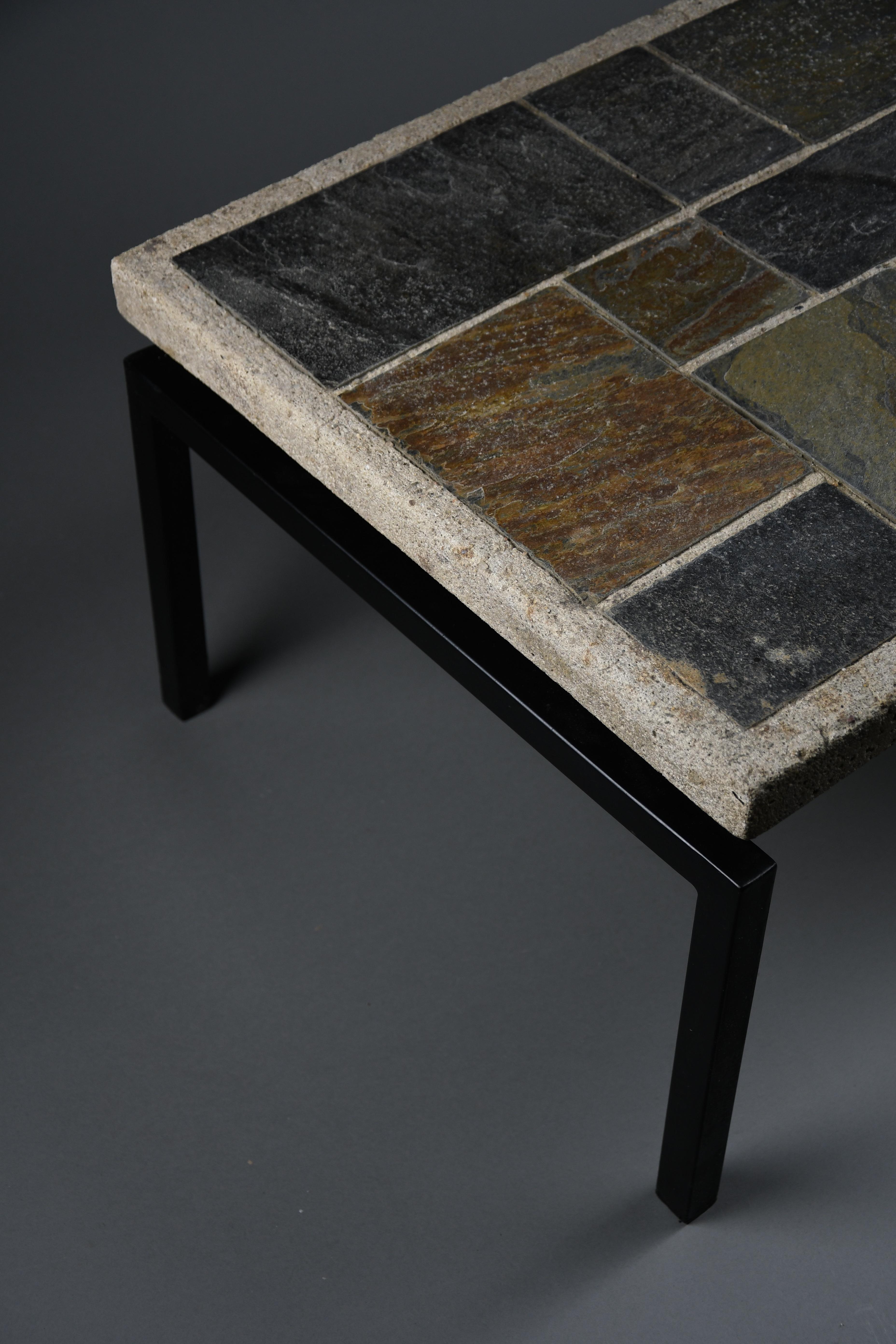 Néerlandais Mid-century Paul Kingma coffee table with “floating” top, 1960s en vente